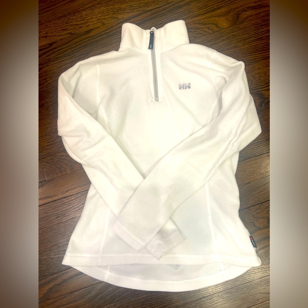 Helly Hansen Cream/White Fleece Half-Zip Pullover
